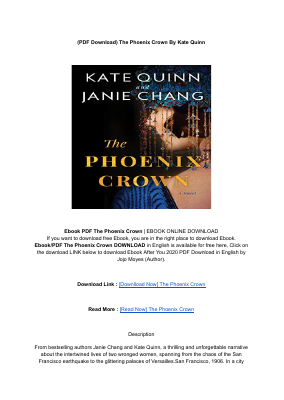 Read Online The Phoenix Crown By _ (Kate Quinn).pdf